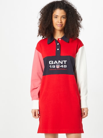 GANT Jurk in Rood: voorkant