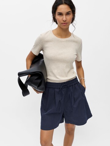 OBJECT Loosefit Bandplooibroek 'OBJBerta' in Blauw