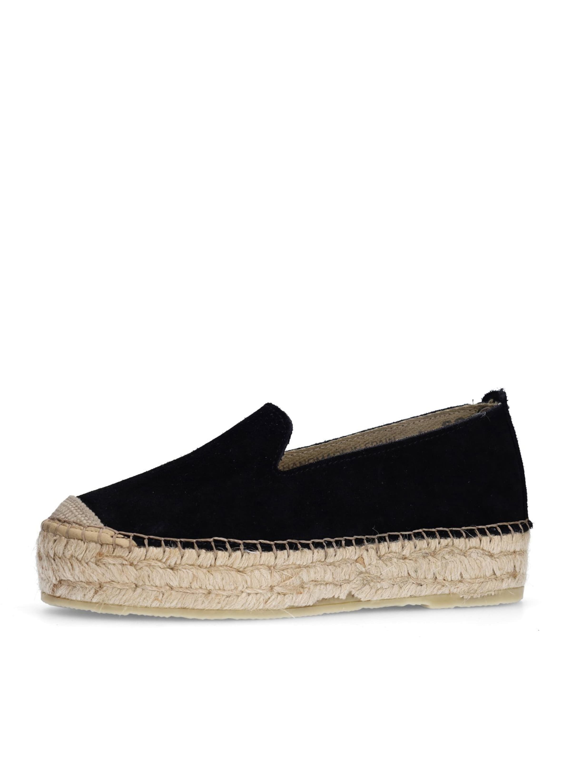 SACHA Espadrilles in Zwart: voorkant