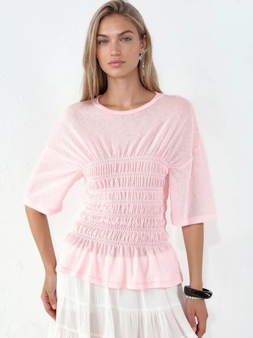 T-shirt Busem en rose : devant