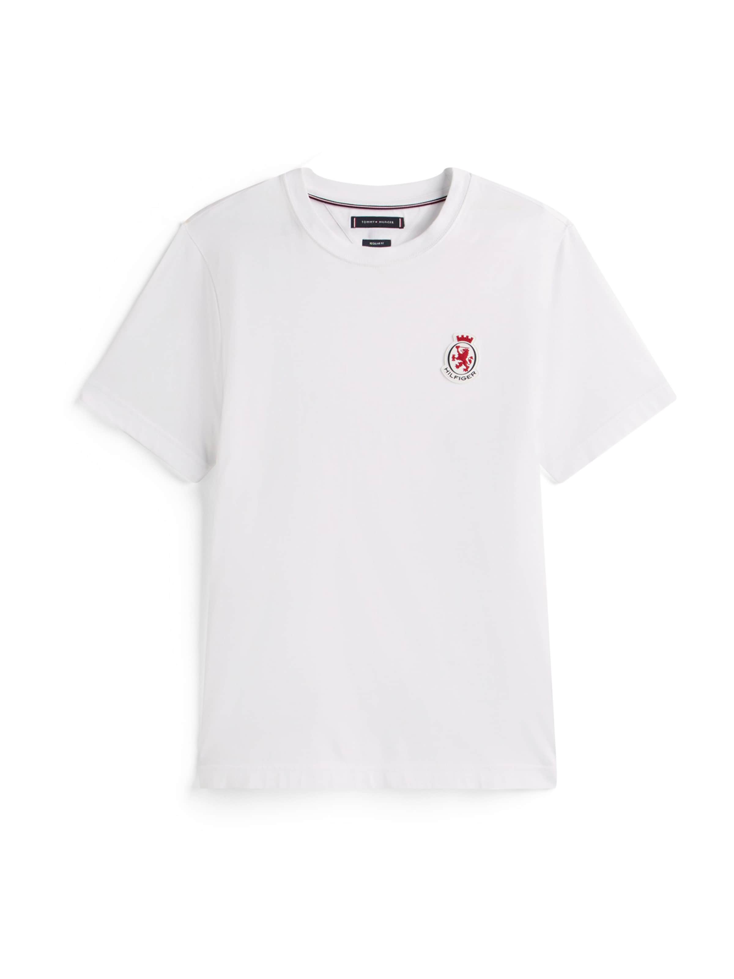 Tricou de la TOMMY HILFIGER pe alb: față