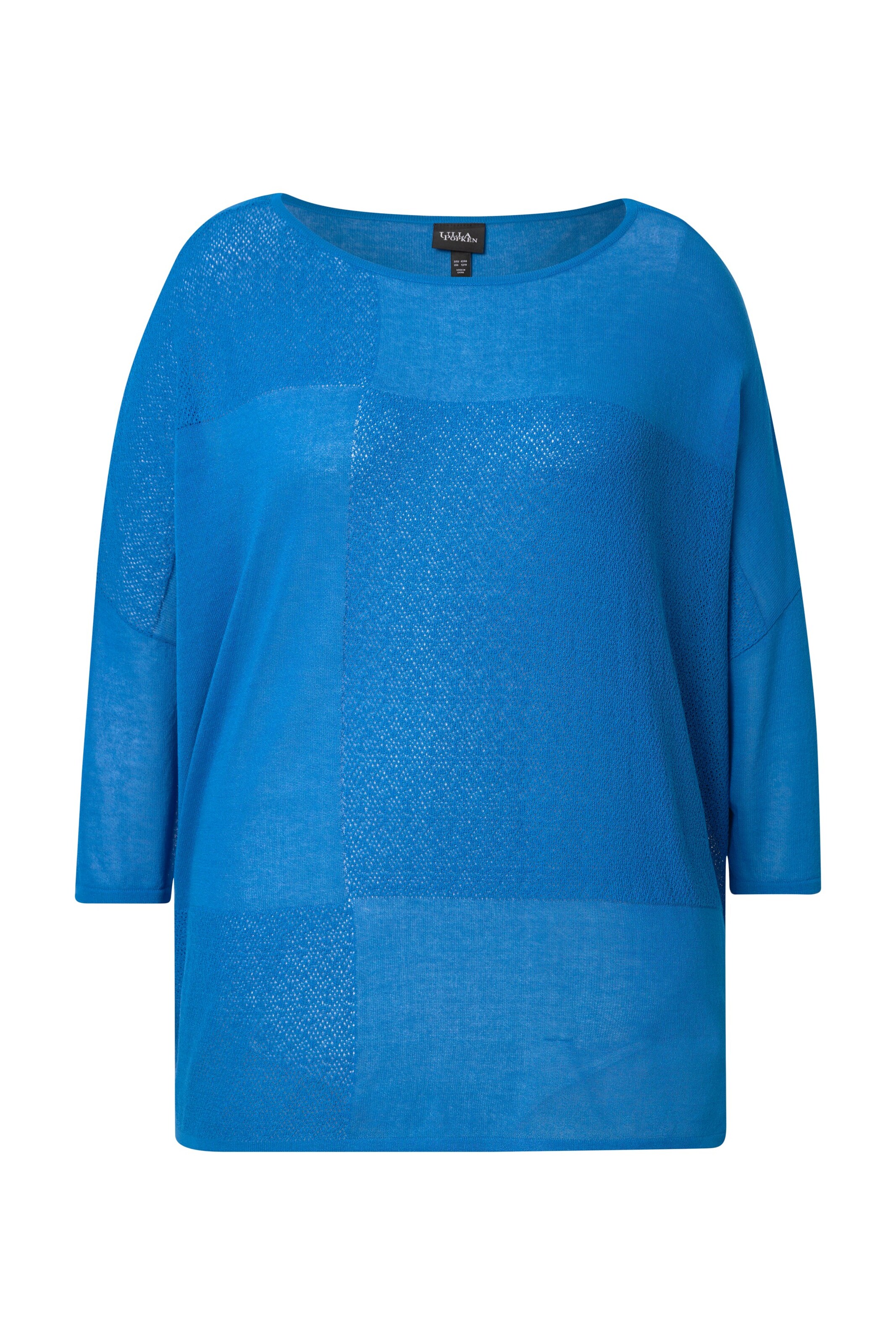 Ulla Popken Oversized trui in Blauw: voorkant