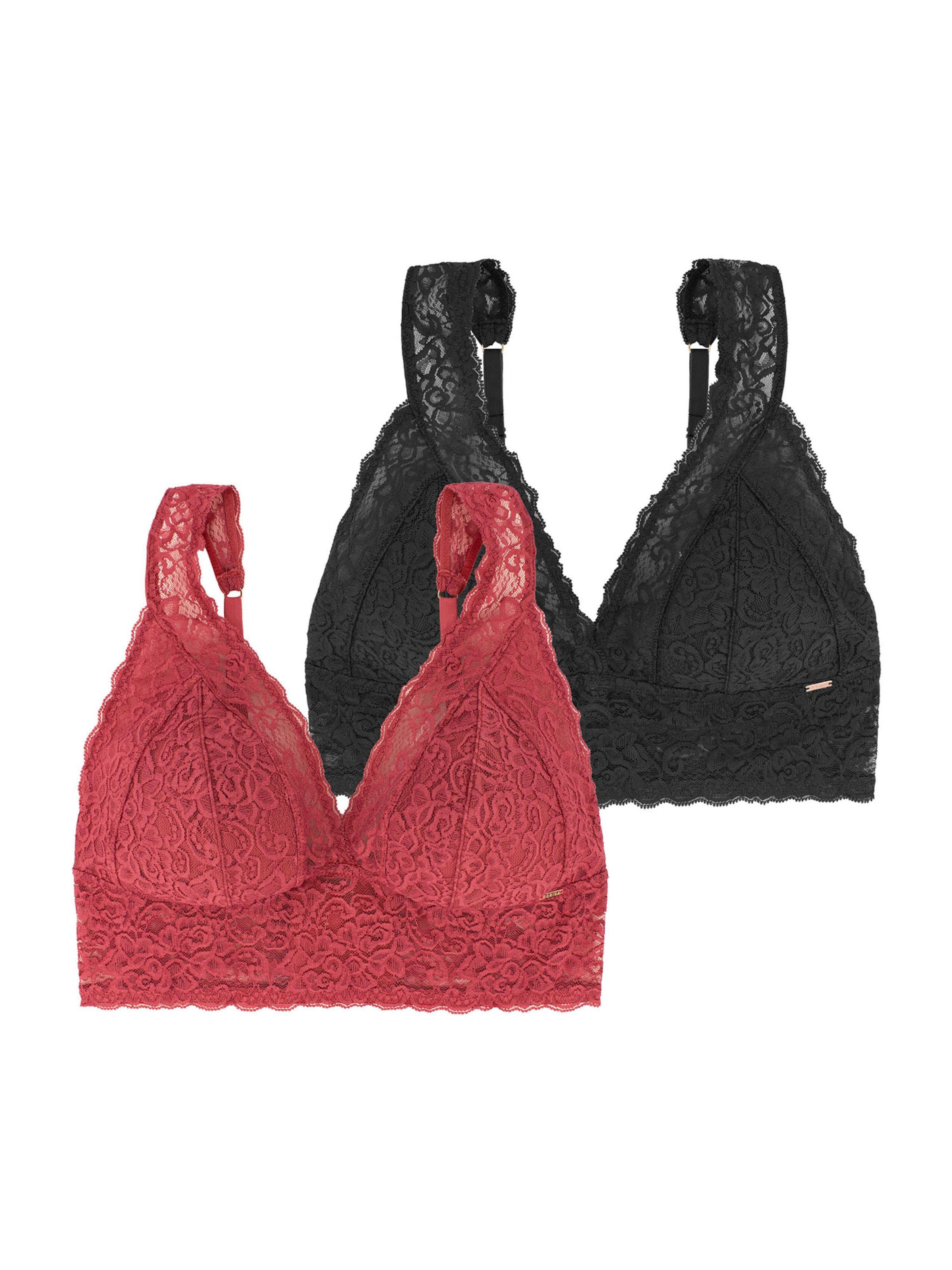 Dorina Bralette Bra &#x27;LANA&#x27; in Red: front
