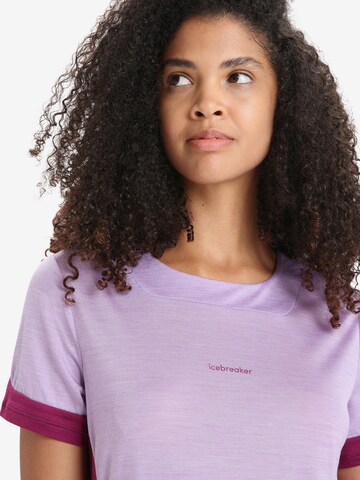 ICEBREAKER - Camisa funcionais 'ZoneKnit' em roxo