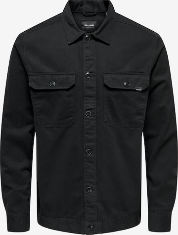 Veste mi-saison 'SILVIO' Only & Sons en noir : devant