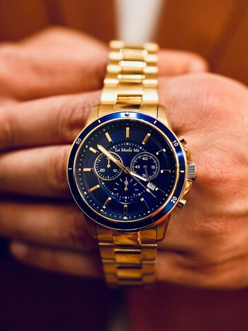 La Moda Me Analog klocka 'CEO Handshake' i blå