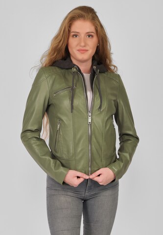 Maze Between-Season Jacket ' Mico ' in Green: front