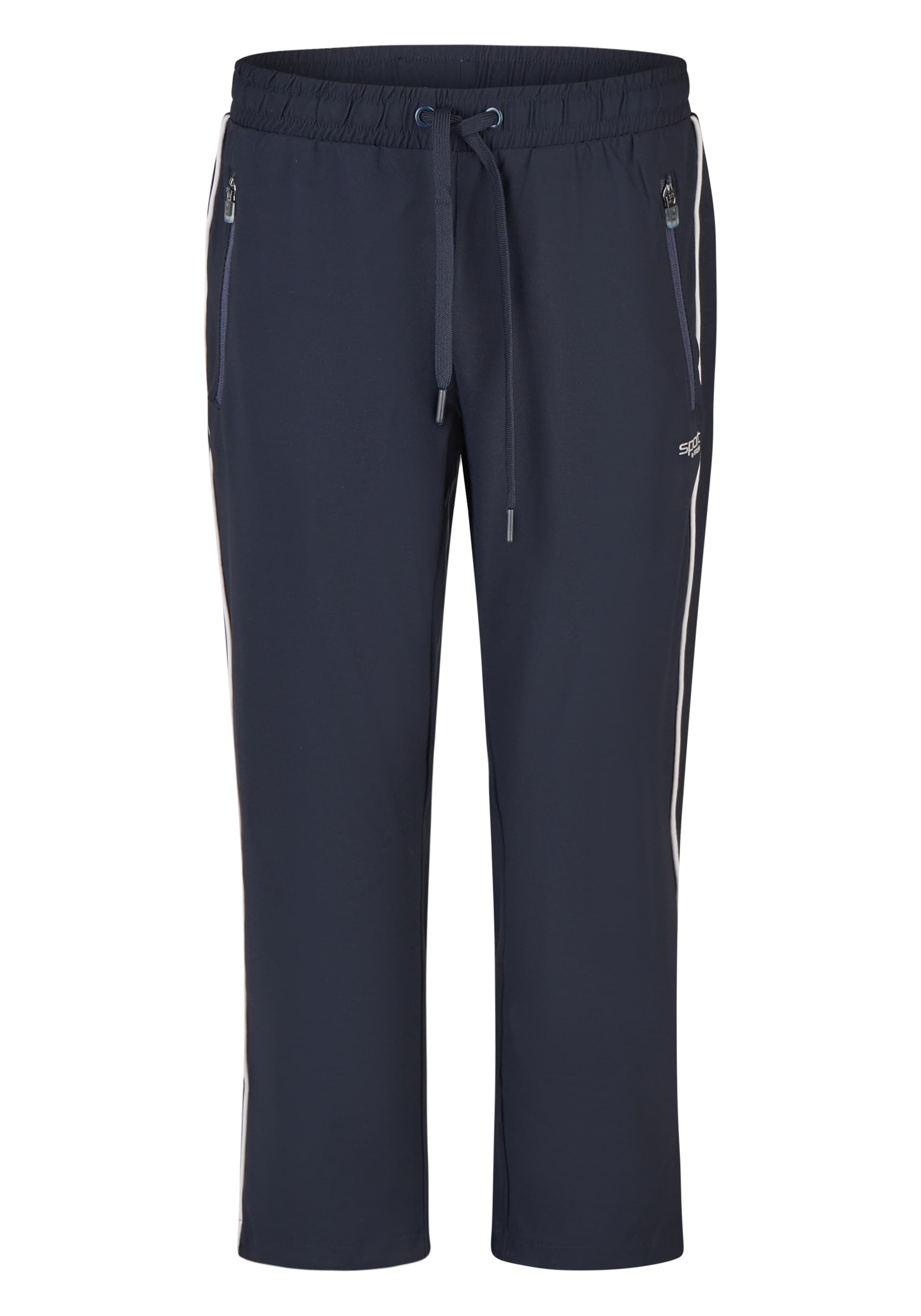 STOOKER WOMEN Slimfit Sporthose 'Stripe' in Blau: Vorderseite