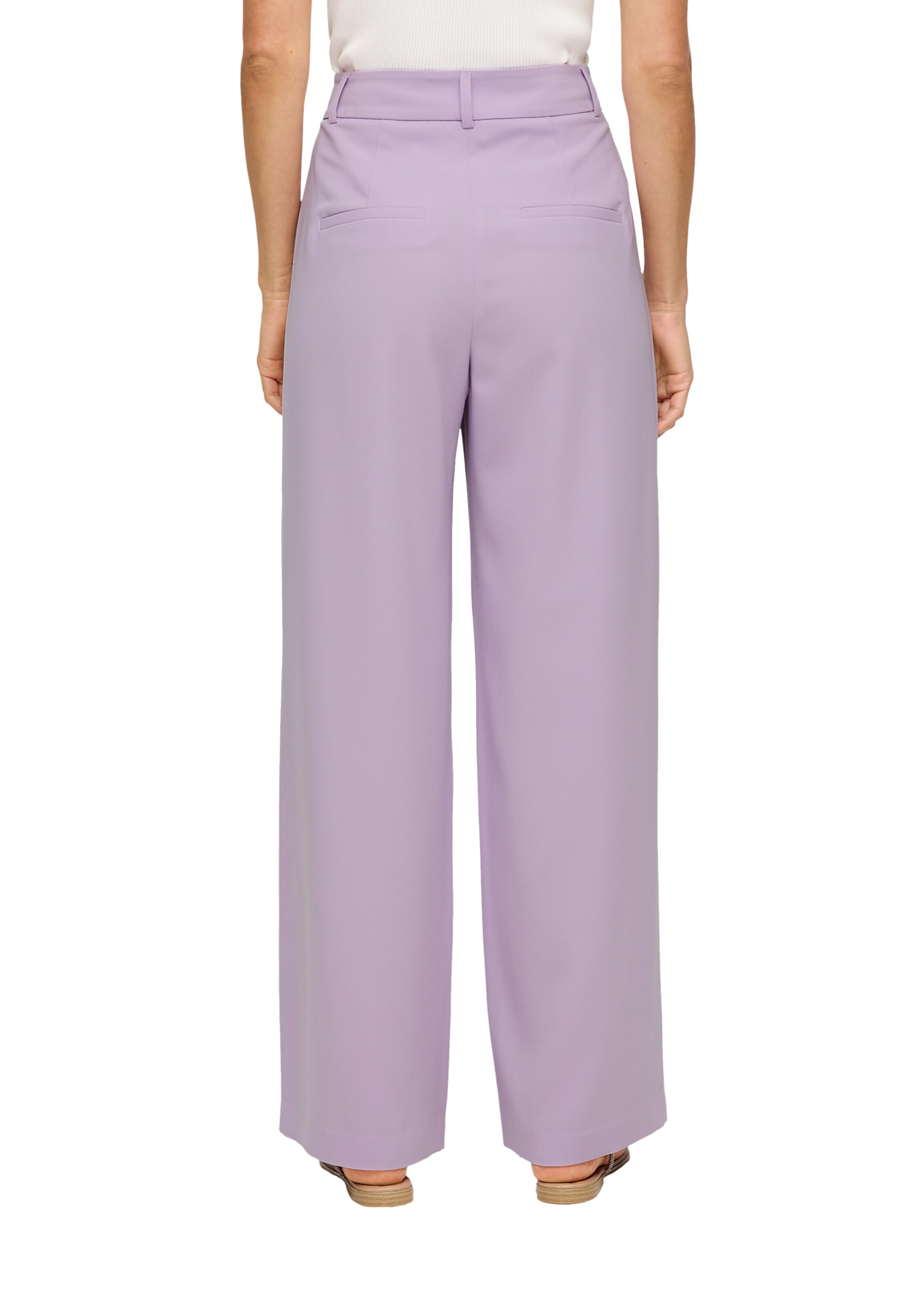 s.Oliver BLACK LABEL Laiad sääred Voltidega püksid, värv lilla