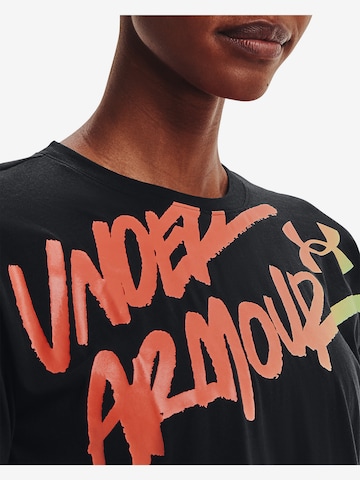 juoda UNDER ARMOUR Sportiniai marškinėliai 'Chroma'