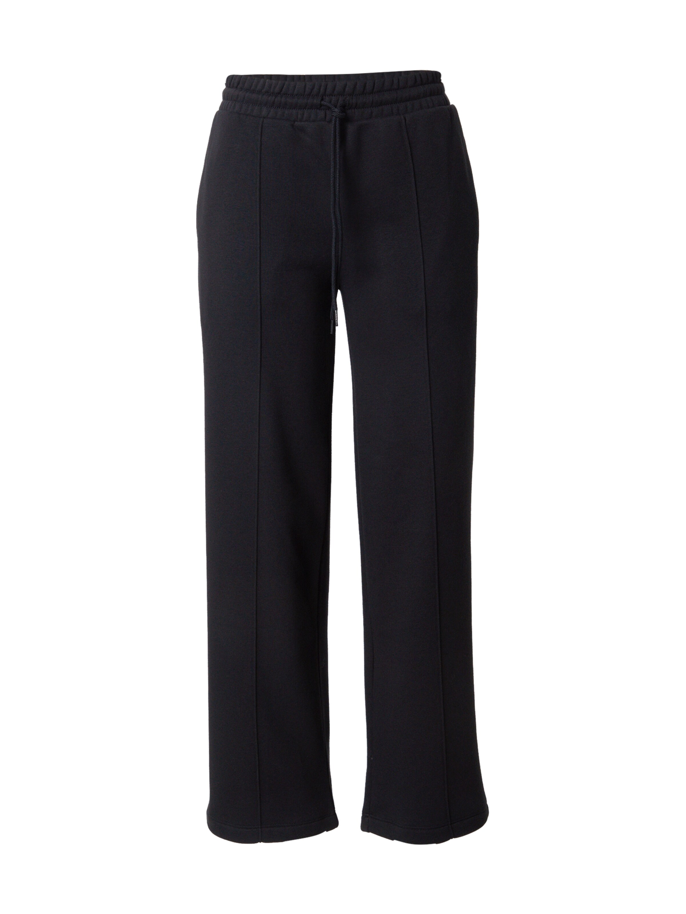 Wide leg Pantaloni de la CONVERSE pe negru: față