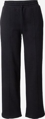 Wide leg Pantaloni de la CONVERSE pe negru: față