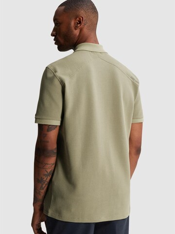 CAST IRON Paita 'Polo shirt with waffle texture' värissä vihreä