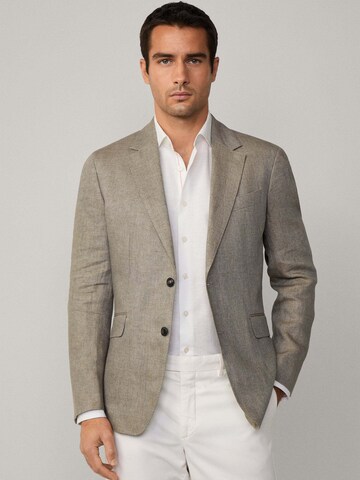 Coupe regular Veste de costume Hackett London en gris : devant