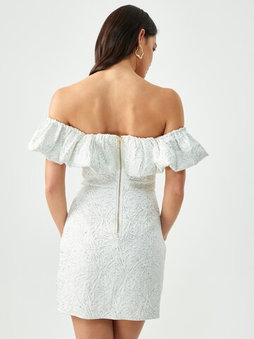 BWLDR Dress 'SASH' in White: back