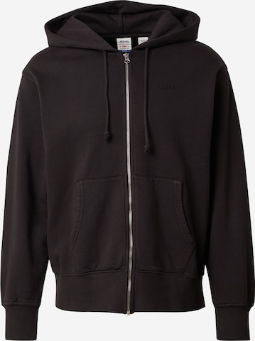 LEVI'S ® Sweatvest 'AUTHENTIC' in Zwart: voorkant