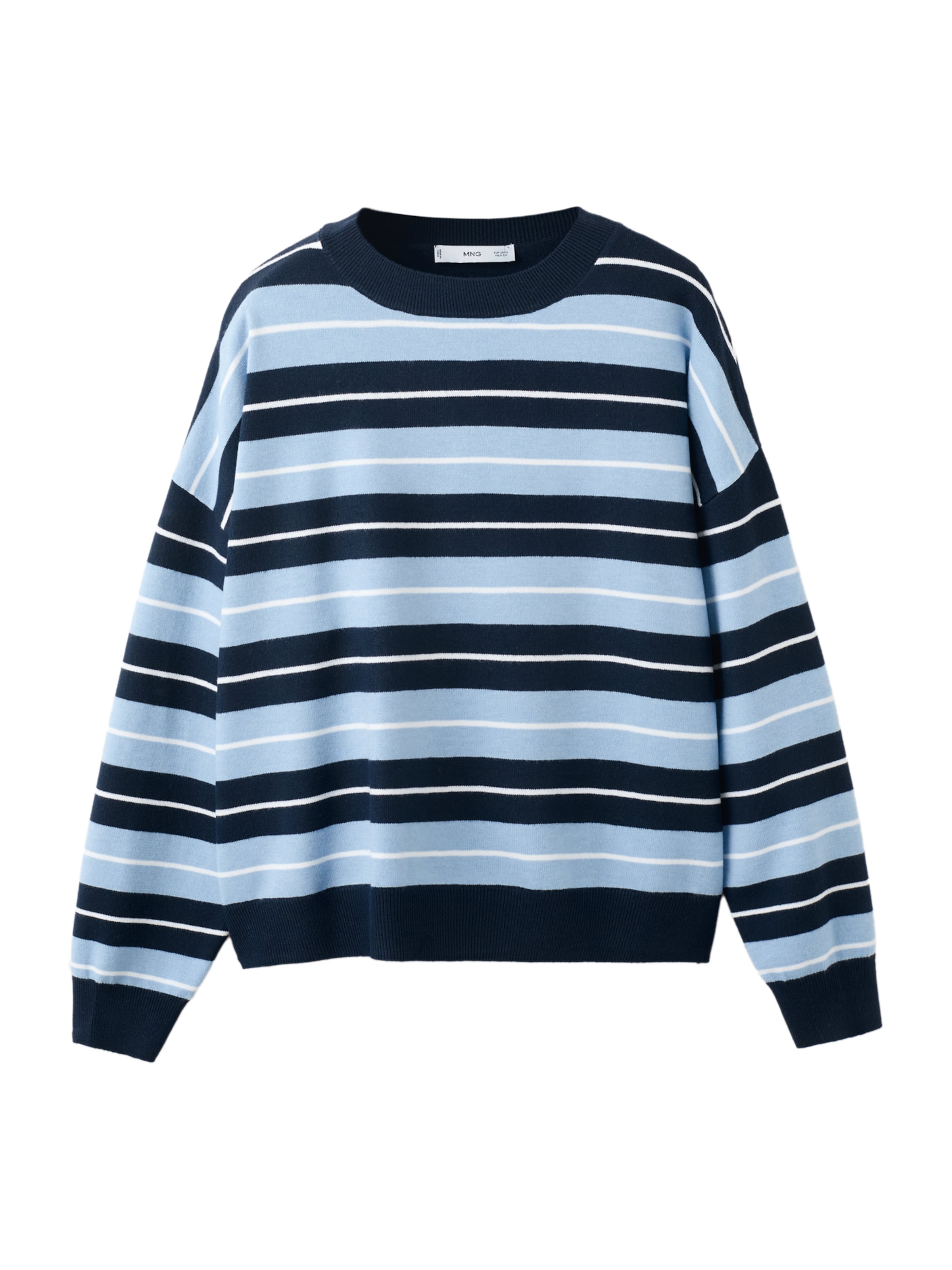 MANGO Sweater 'LOTIN' in Blue: front
