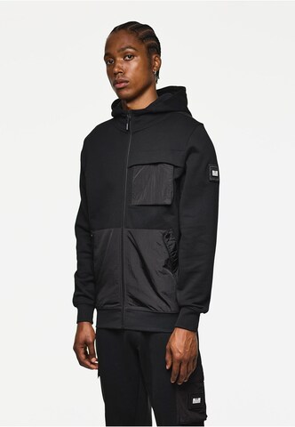 Weekend Offender Sweat jacket 'Daponte' in Black: front
