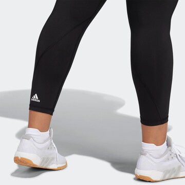 ADIDAS SPORTSWEAR Skinny Sportovní kalhoty 'Optime ' – černá