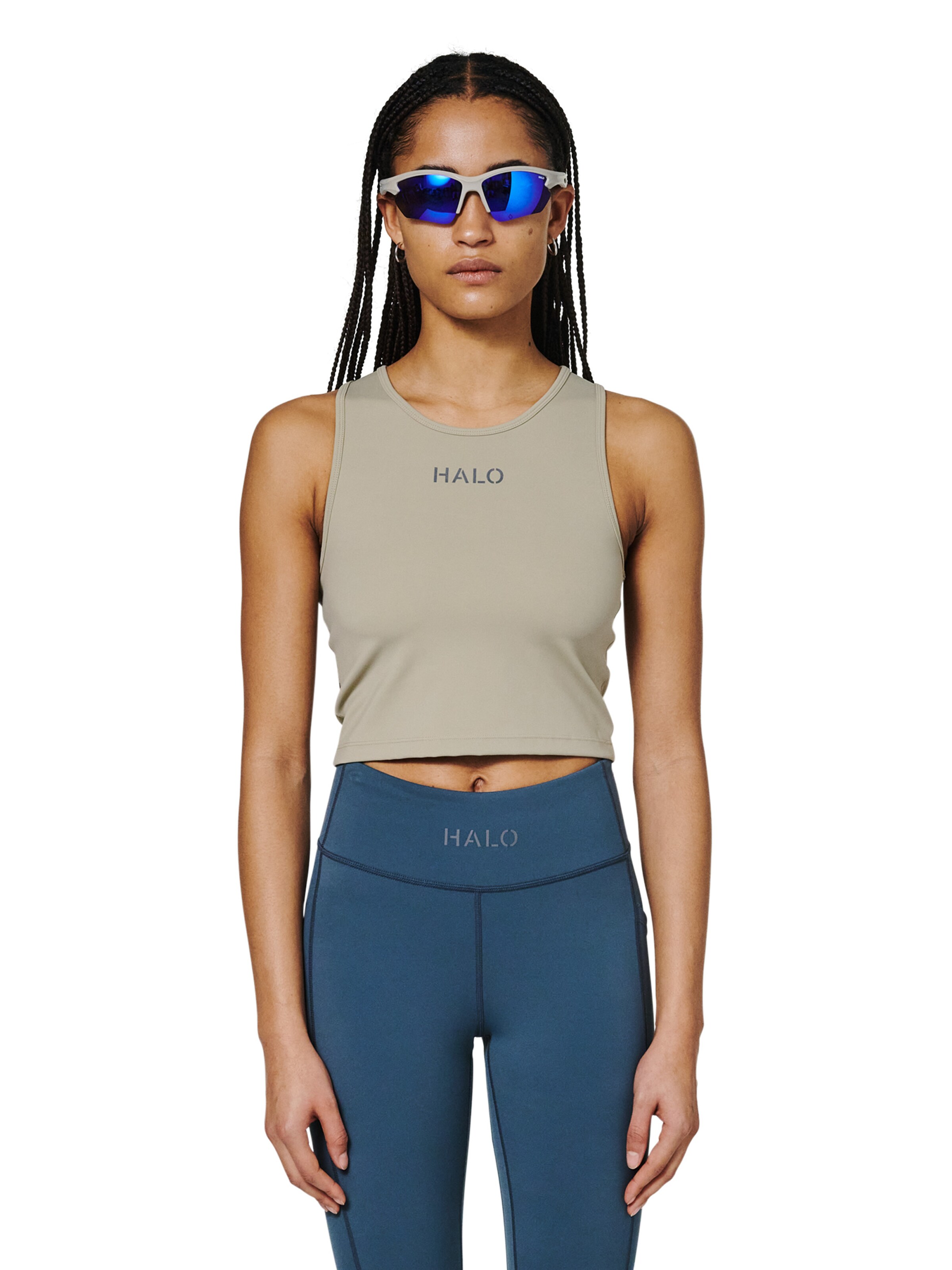 HALO Sports Top in Beige: front