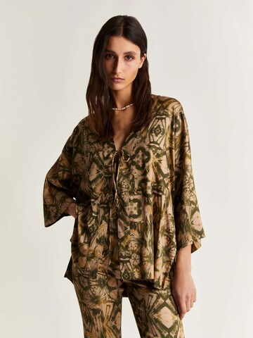 Camicia da donna 'Jungle' di Scalpers in verde: frontale