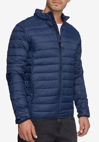 INDICODE Winter Jacket in Blue: front
