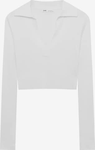 Pull&Bear Pullover in Weiß: predná strana