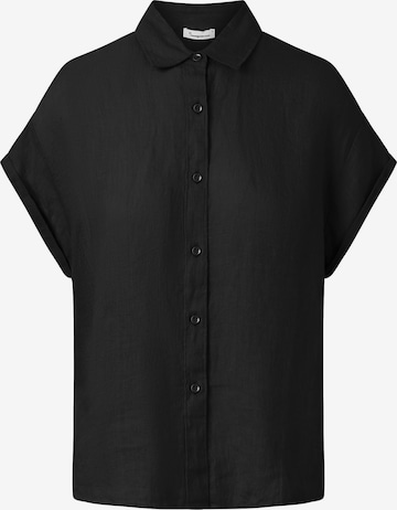 KnowledgeCotton Apparel Blouse ' ASTER ' in Black: front