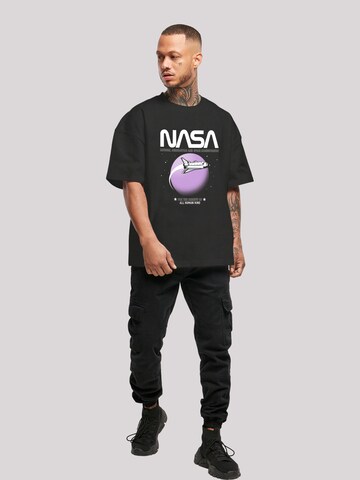 F4NT4STIC Shirt 'NASA Shuttle Orbit' in Black