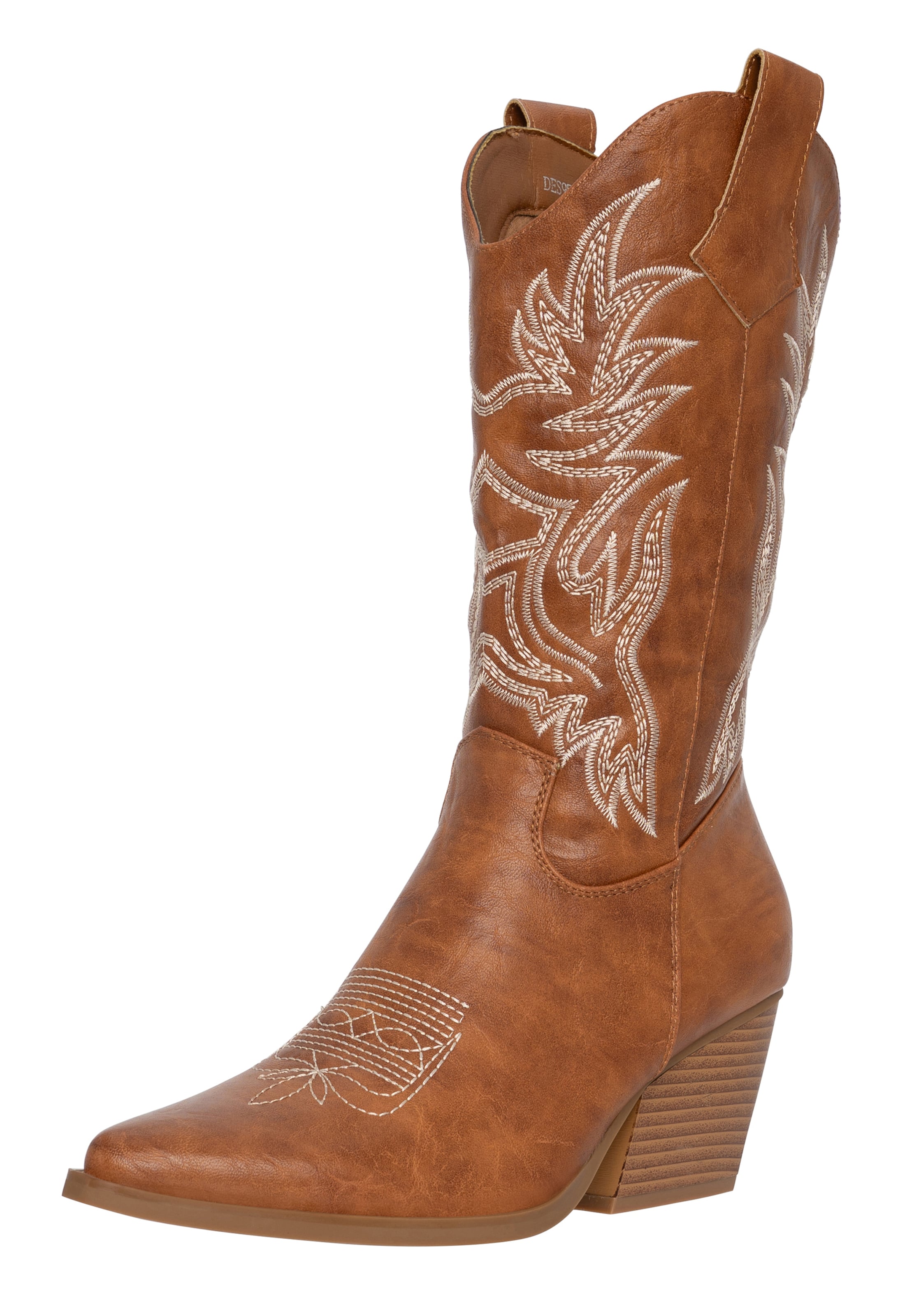 Salinyang Comwboystøvler i brun: forside