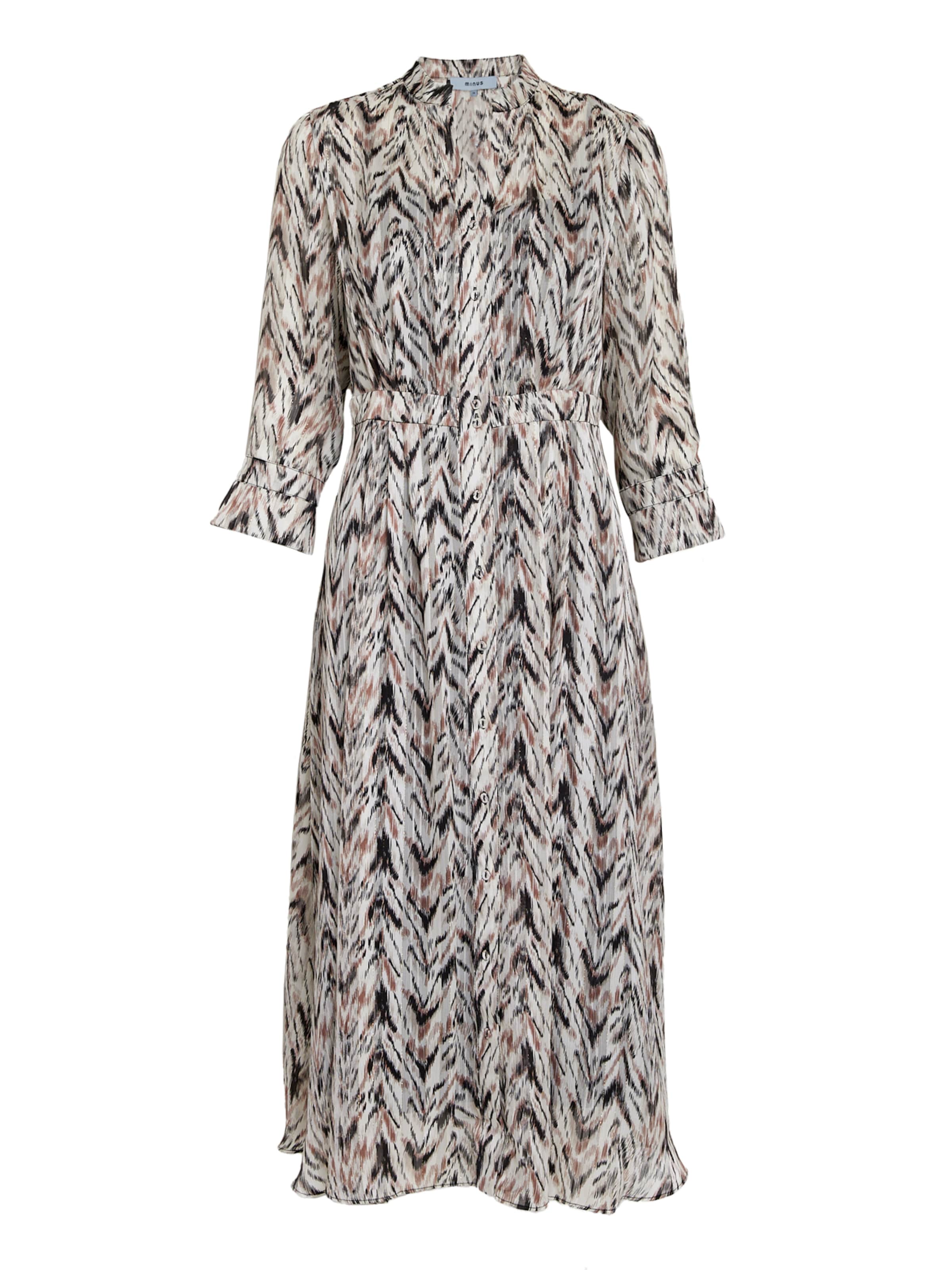 Abito camicia 'Filine' di minus in nero: frontale