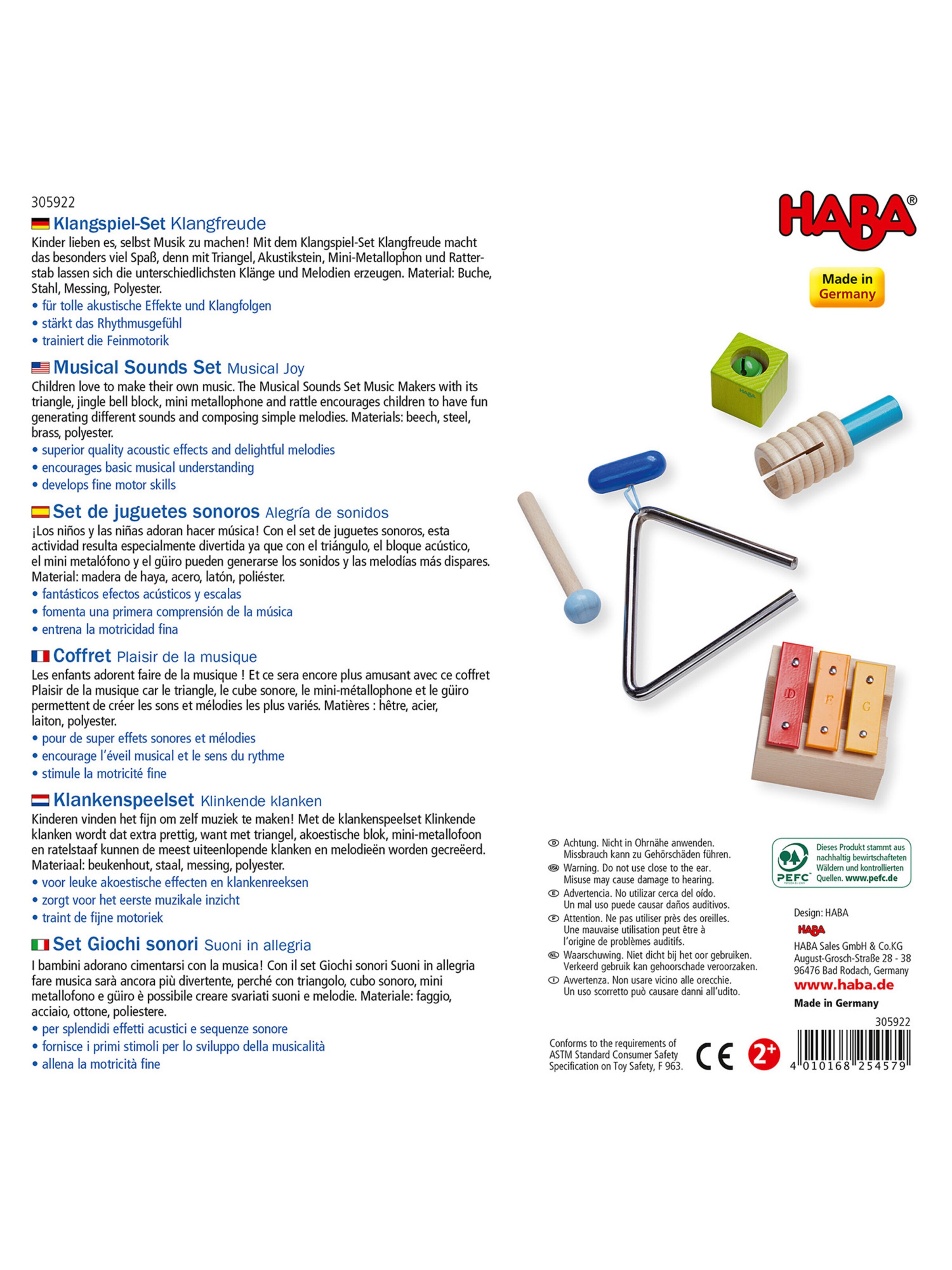 HABA Game ' Set Klangfreude ' in Mixed colors