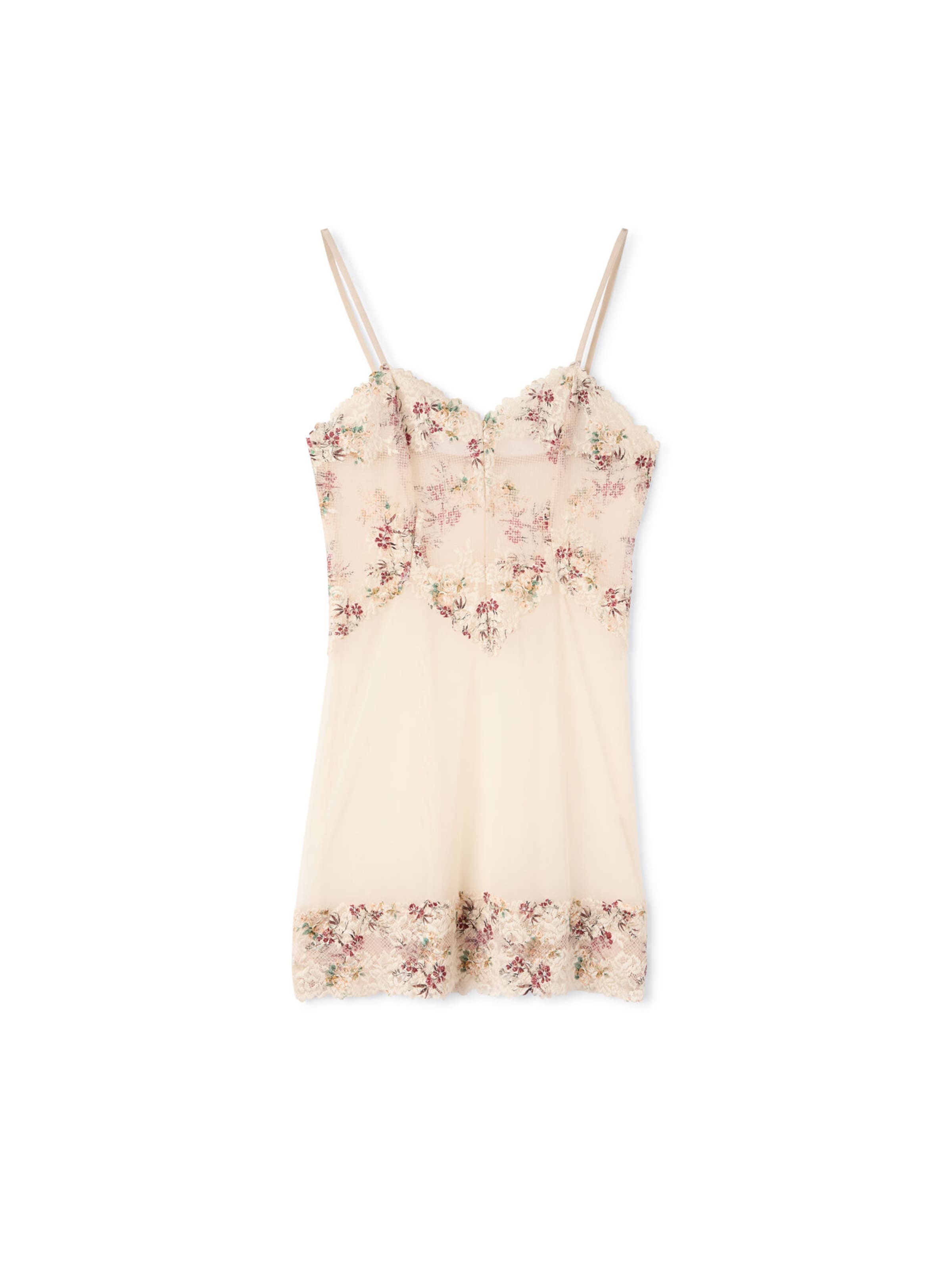 INTIMISSIMI Negligee 'Pretty Flowers' in Beige: front