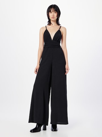 Misspap Jumpsuit in Zwart: voorkant