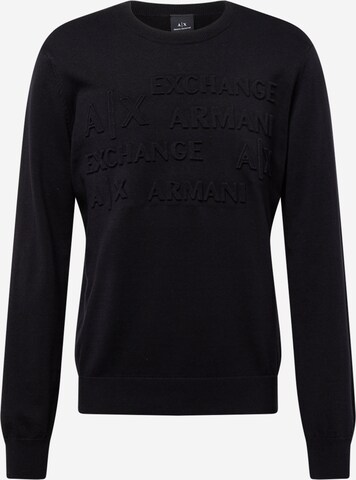 ARMANI EXCHANGE Sweater in Black: front