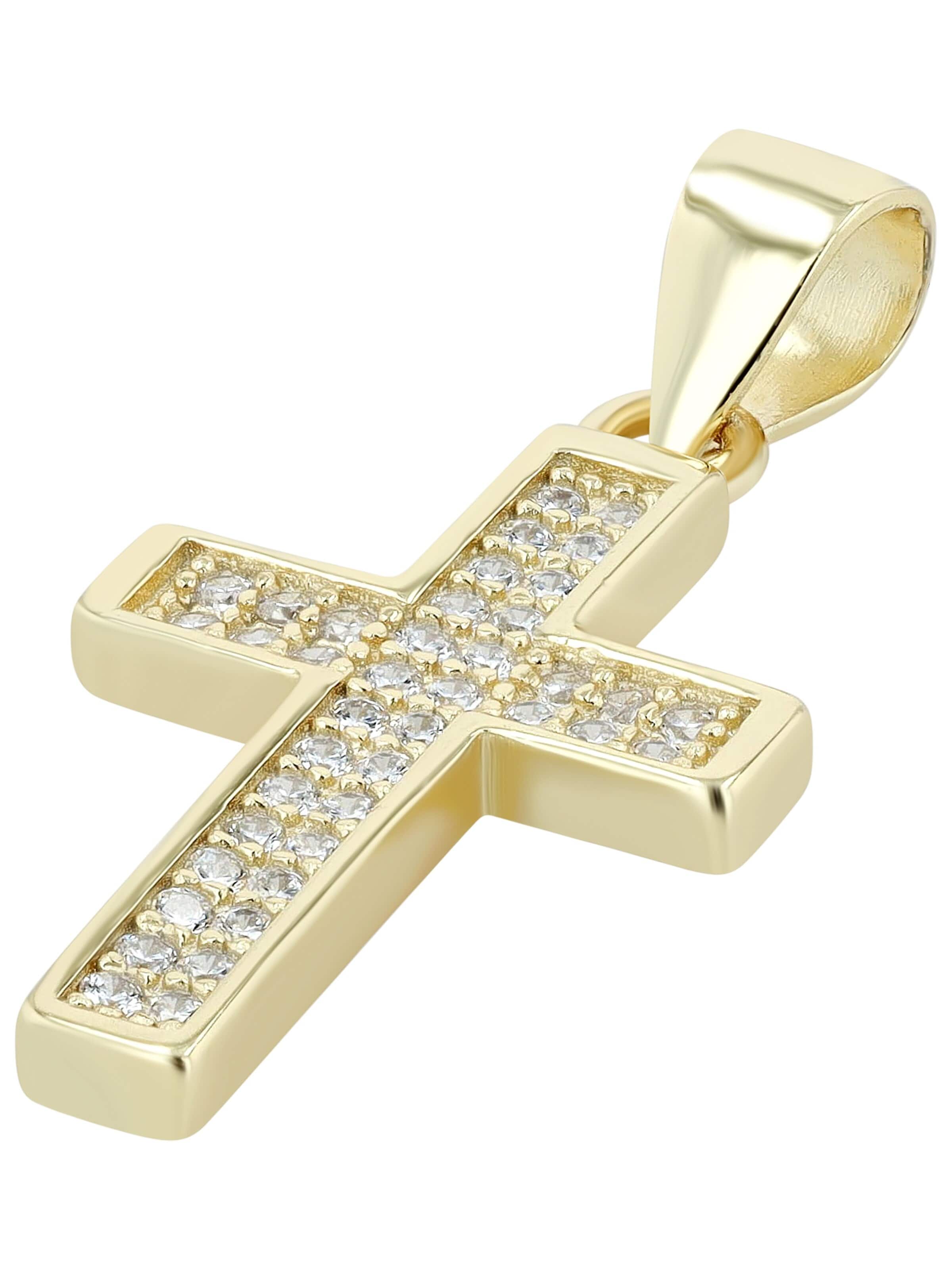 Akzent Pendant '"Kathrin" aus 925 Sterlingsilber, rhodiniert, langlebig' in Gold