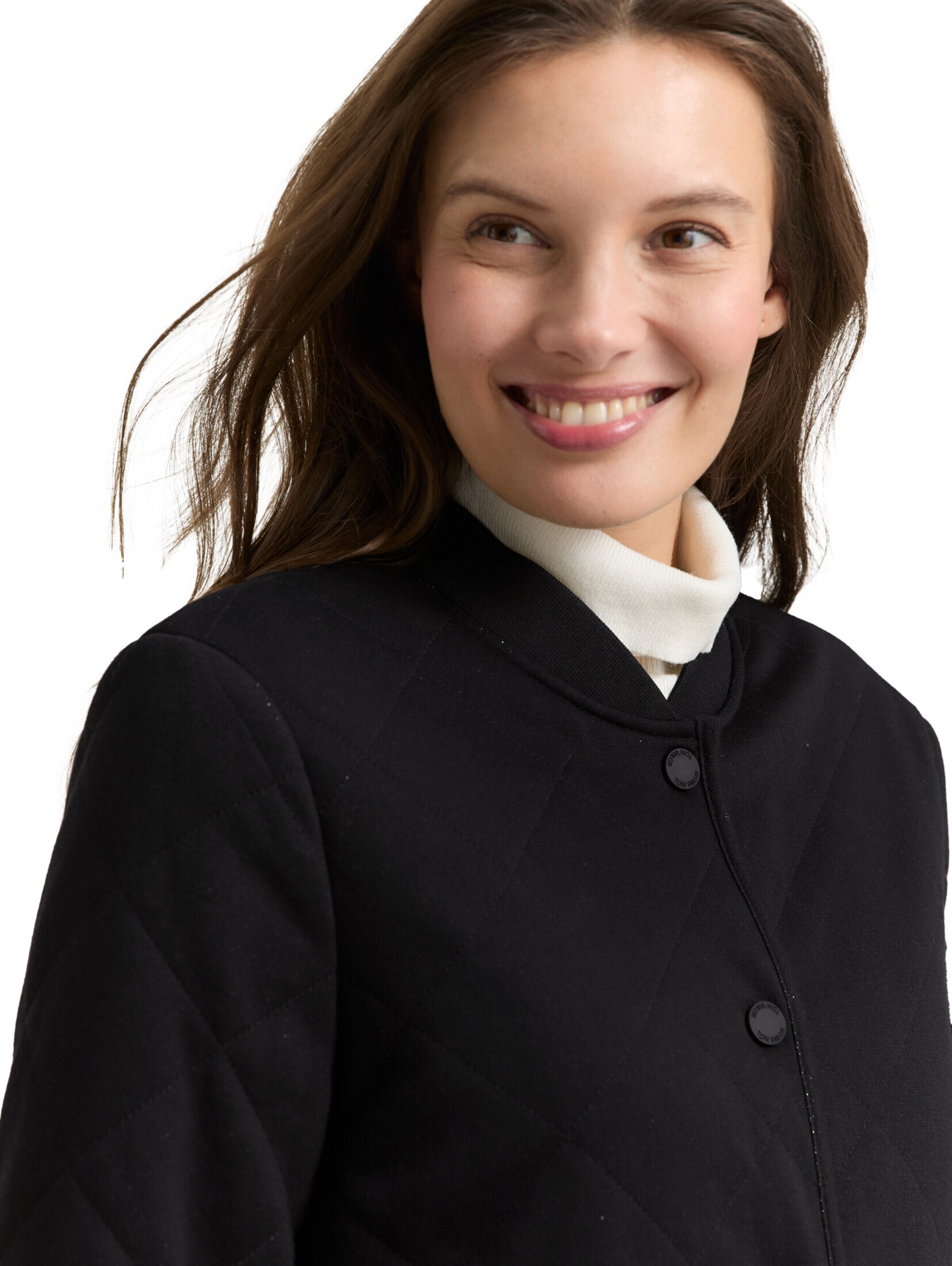 TOM TAILOR Between-season jacket in Black