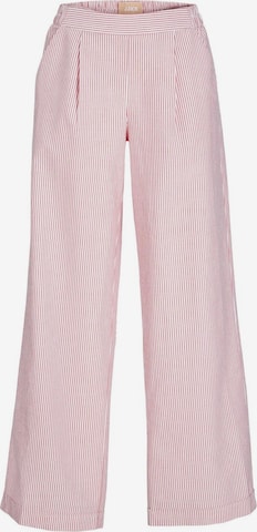 JJXX Bukser med lægfolder 'SIVA' i rød: forside