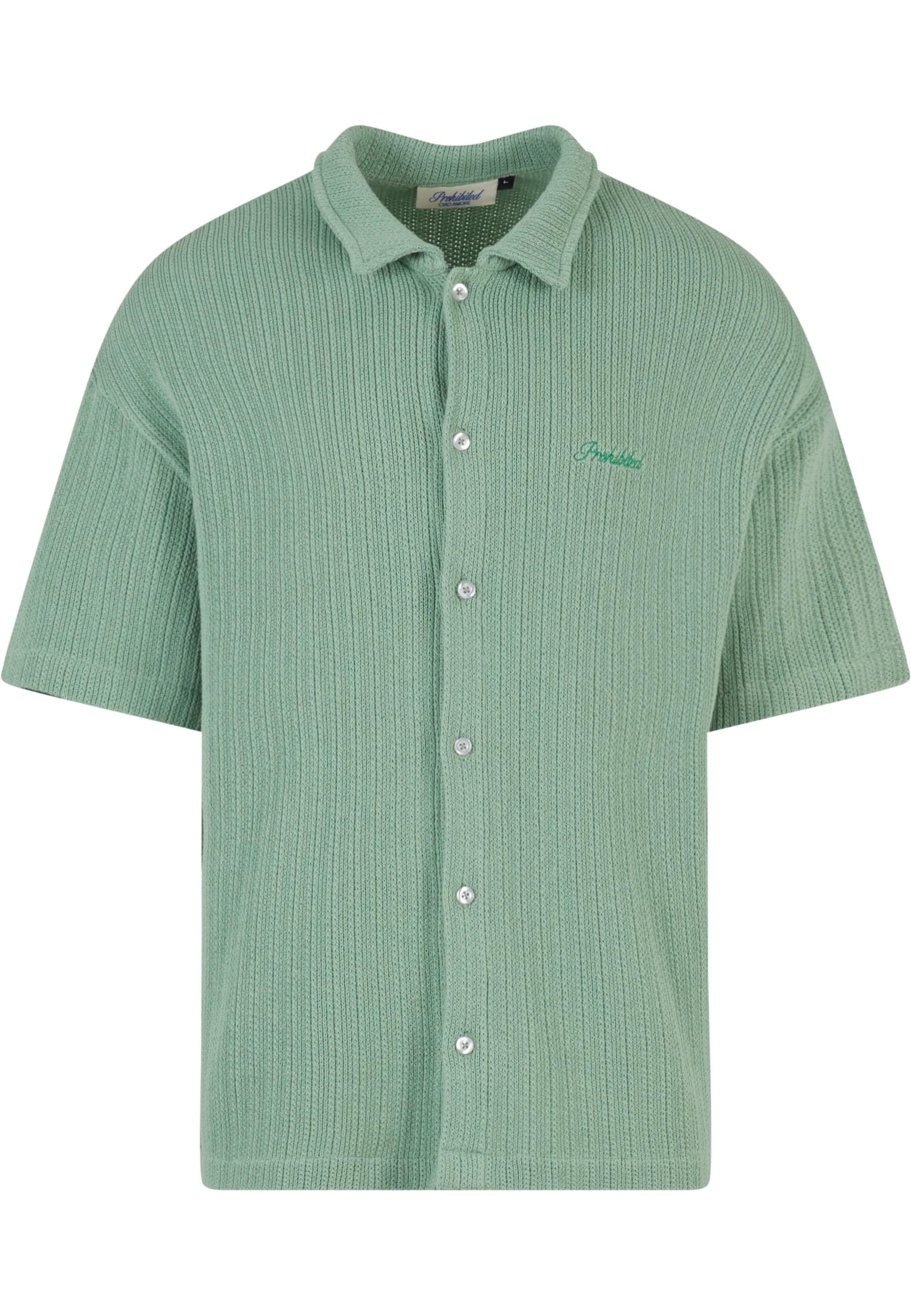 Prohibited Comfort Fit Skjorta 'Portofino' i grön: framsida