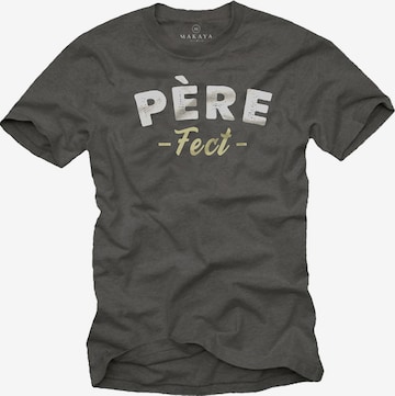 MAKAYA Shirt 'Pere Fect' in Grey: front