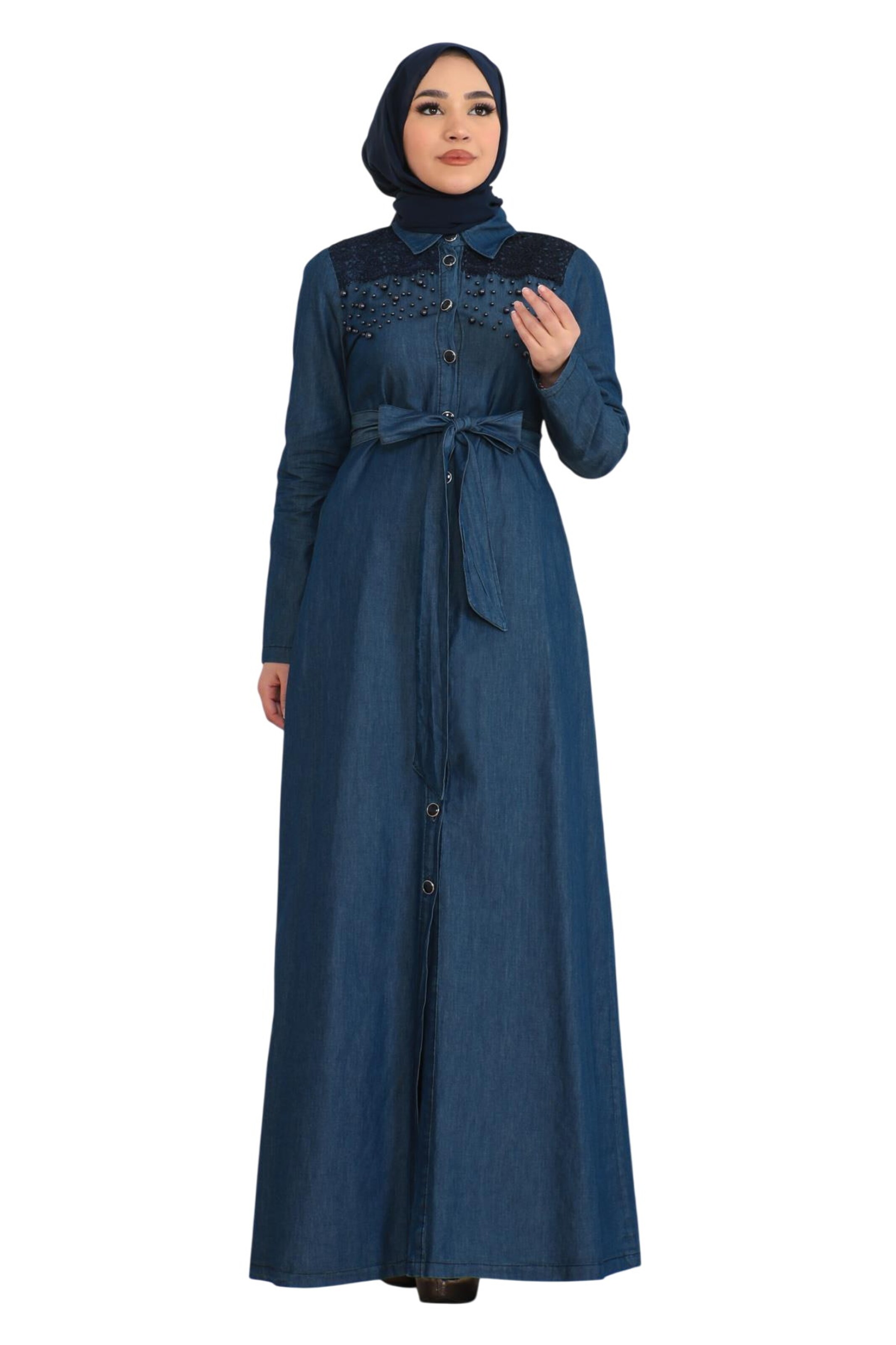 MODAMIHRAM Kleid in Blau