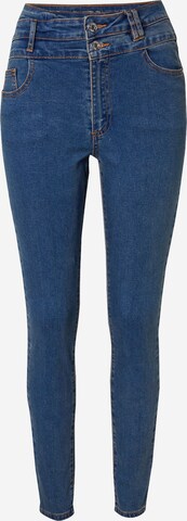 Missguided - Skinny Calças de ganga em azul: frente