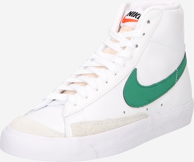 Nike Sportswear Sneakers hoog 'Blazer Mid 77' in de kleur Lichtgrijs / Groen / Wit, Productweergave