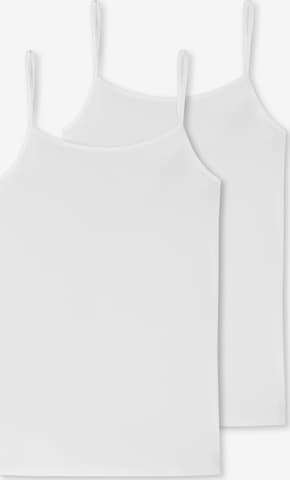 SCHIESSER Top ' 95/5 ' in White: front