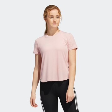 T-shirt fonctionnel 'Go To' ADIDAS SPORTSWEAR en rose : devant