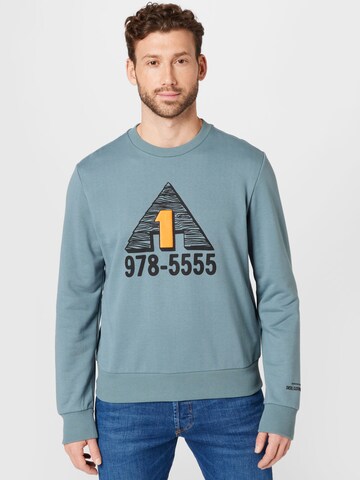 DIESEL Sweatshirt 'GINN' in Blue: front