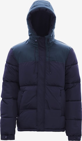 ALEKO Winter Jacket in Blue: front