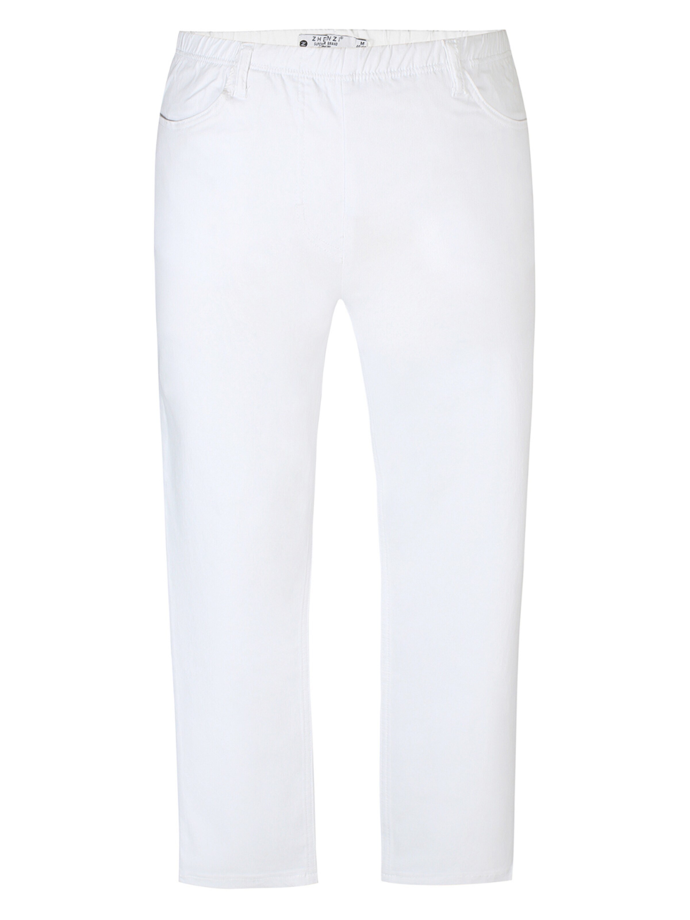 Zhenzi Slim fit Pants 'Twist 209' in White: front