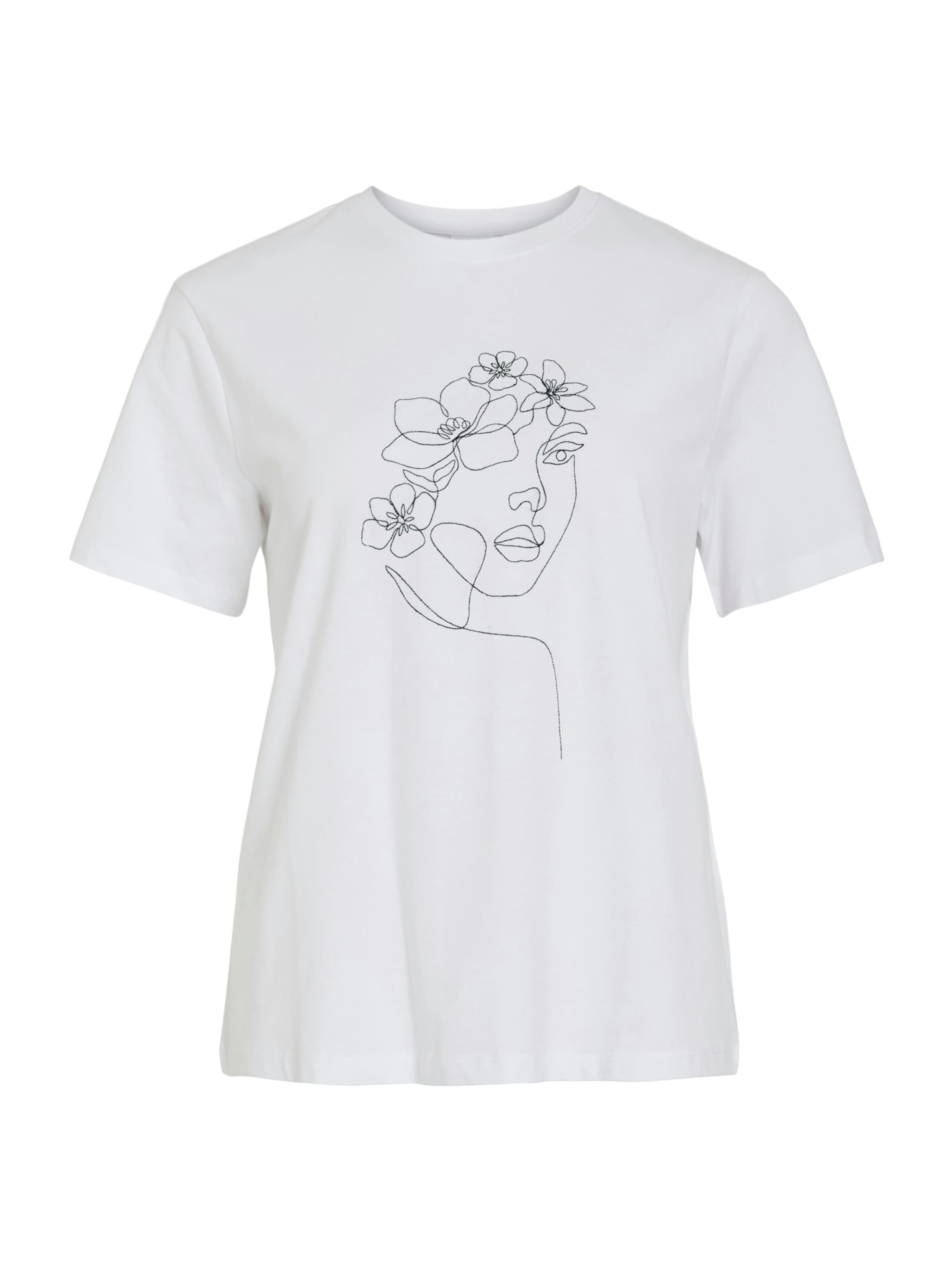 VILA T-shirt 'VINora' i vit: framsida