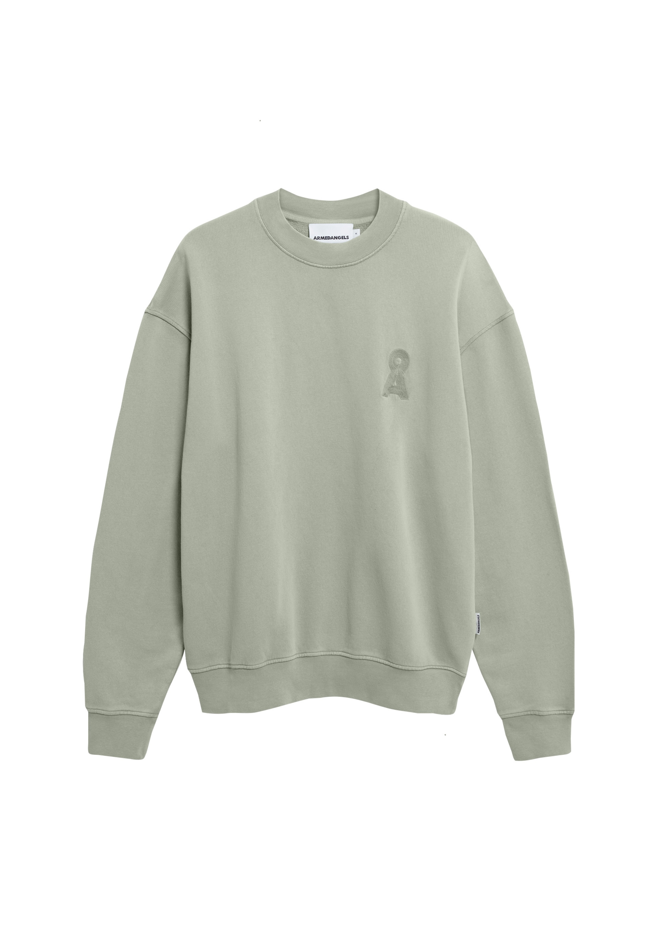 ARMEDANGELS Sweatshirt in Groen: voorkant
